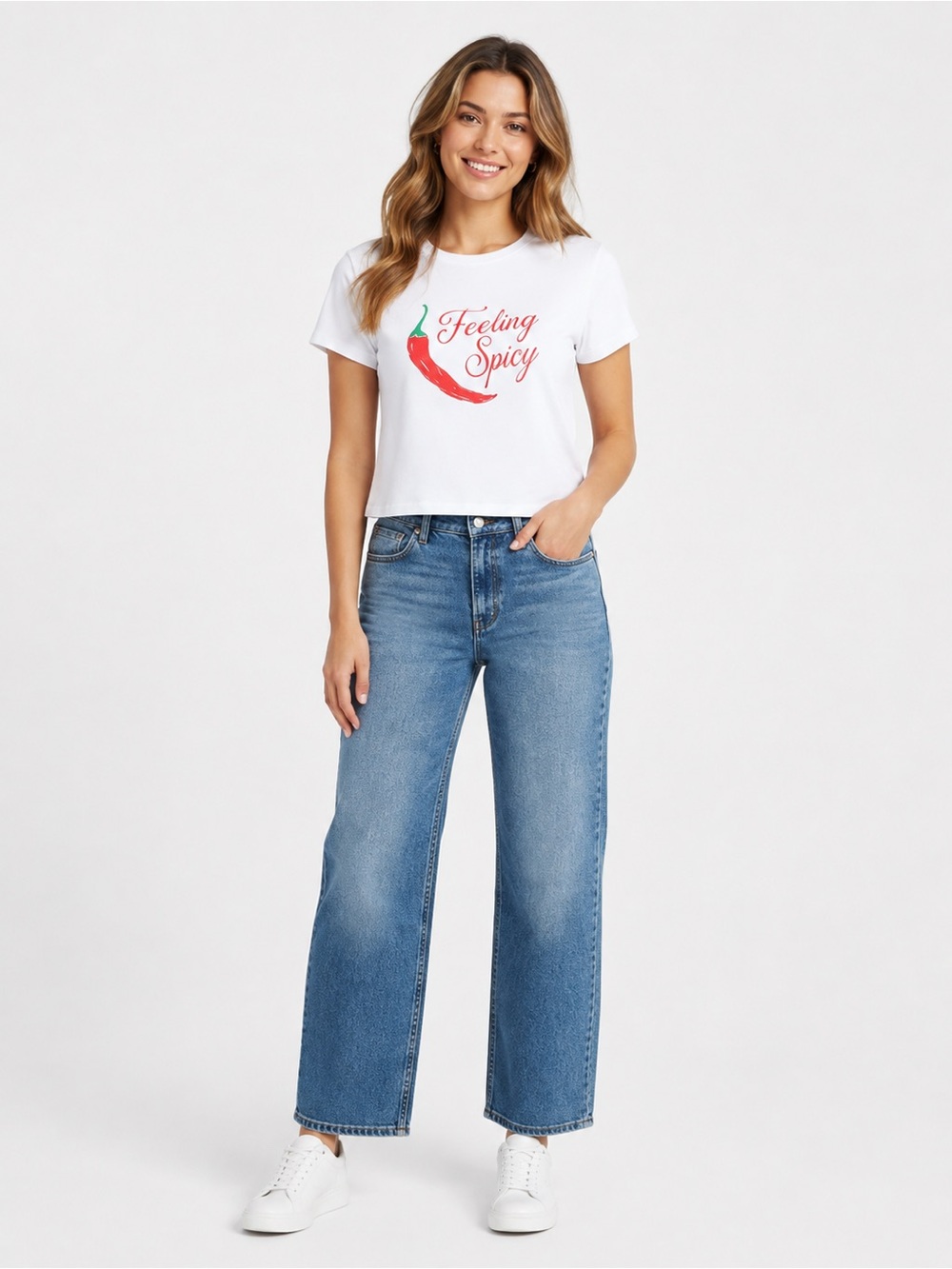 Doe Feeling Spicy Graphic Baby Tee